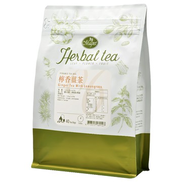 Magnet 曼寧 檸香薑茶 3g*40包/袋 三角立體茶包 無咖啡因 草本茶  1袋