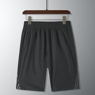 現貨+預購 短褲運動褲休閒短褲緊身褲冰絲褲褲寬褲-透氣條紋印花男褲子2色74ks79【獨家進口】【米蘭精品】