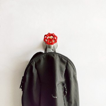 工業風不銹鋼水管掛鉤衣服 衣帽掛鉤 鑰匙雨傘掛鉤創意掛鉤3個