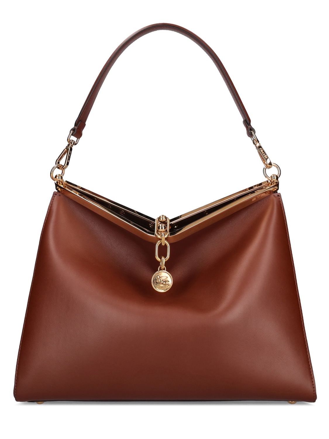 Large Vela Leather Shoulder Bag