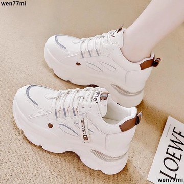 超實惠冬 女鞋 休閒鞋 老爹鞋 老爹鞋女新款軟底防滑休閑百搭時尚舒適運動休閑鞋內增高女鞋