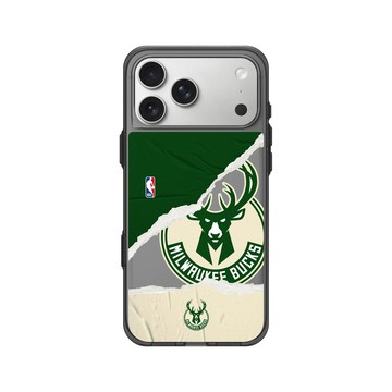 iPhone 17 Pro Max Clear (相機按鈕) 酷墨灰 - NBA - 熱血系列-密爾瓦基公鹿 Milwaukee Bucks - Sweat and Tears