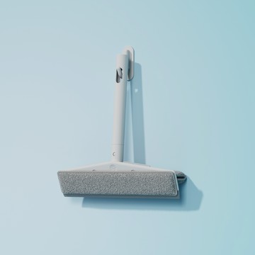 乾淨刮 居家浴廁刮刀 1入 + 替換布組合 1包 (3組入) - 暮夜黑