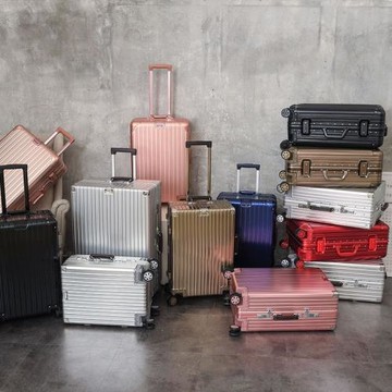 高端旅行箱全鋁鎂合金拉桿箱商務行李箱金屬密碼加厚萬向輪登機箱