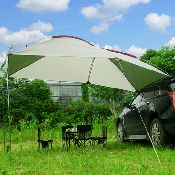 ??快速出貨 可開發票 戶外車頂帳篷野營防暴雨車載車邊自駕游SUV汽車裝備車尾天幕帳篷