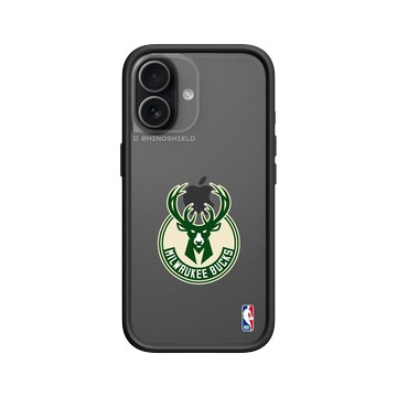 iPhone 17 Mod NX -邊框背蓋組合 (相機按鈕) 黑 - NBA - Logo-密爾瓦基公鹿 Milwaukee Bucks