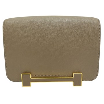 HERMES 愛馬仕 Geta 肩背包 大象灰 Chevre 山羊皮 B刻 二手精品 【二手名牌BRAND OFF】