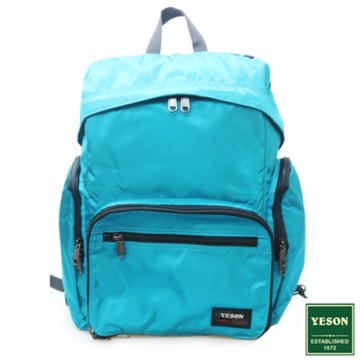 YESON - 商旅輕遊可摺疊式大容量後背包-湖水綠