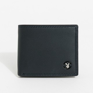PLAYBOY 短夾附零錢袋  Prestigious系列 - 深藍色