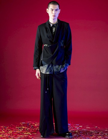 鏤空結構西裝外套