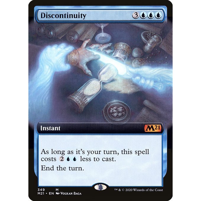 MTG □青/英語版□ 《不連続性/Discontinuity》☆拡張アートFOIL