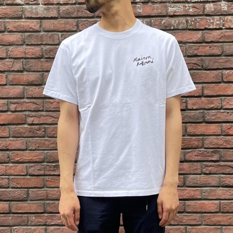 メゾンキツネ MAISON KITSUNE Tシャツ ホワイト メンズ IM00130KJ0035