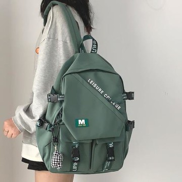 MDITCK~大容量書包女初中高中生森系ins簡約防水雙肩包中學生背包