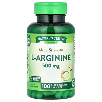 Nature's Truth, L-精氨酸，1000 毫克，100 粒速釋膠囊（每粒膠囊 500 毫克）