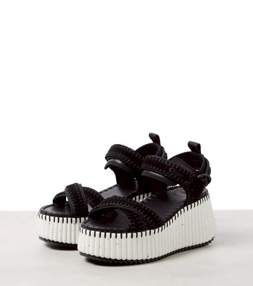 Chloé Nama suede platform sandals