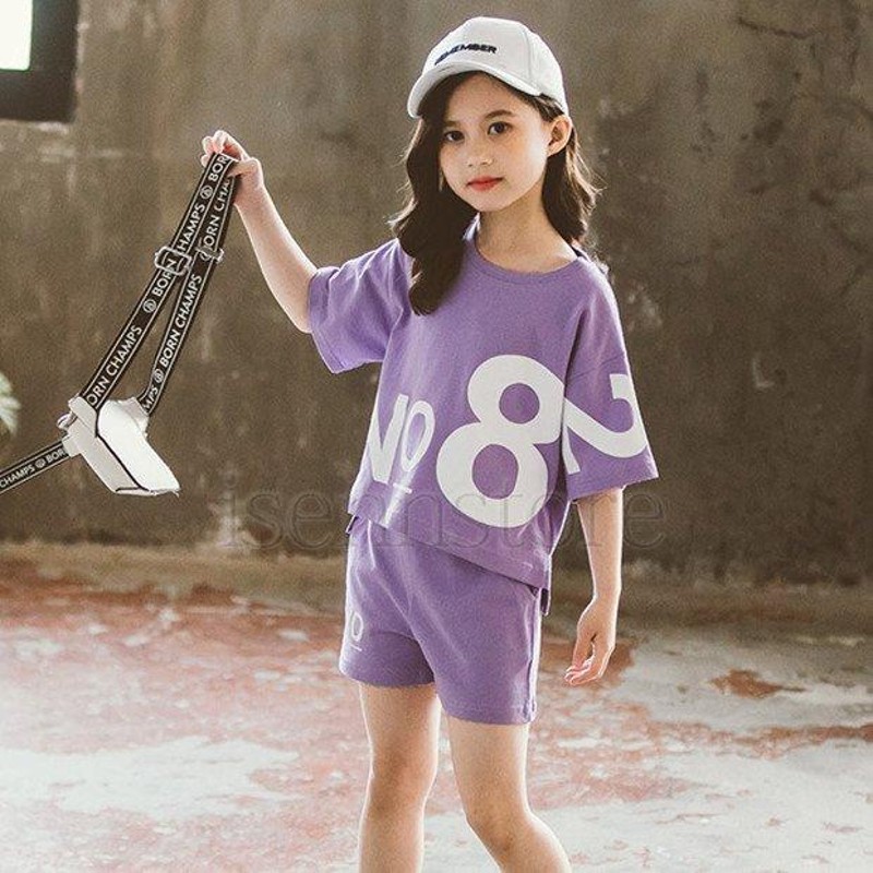 上下セット 子供服 半袖 Tシャツ ショートパンツ2点セット 女の子