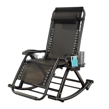 夏季搖搖椅躺椅午睡兩用折疊靠背椅子老人家用陽臺休閑懶人逍遙椅[010209DD]