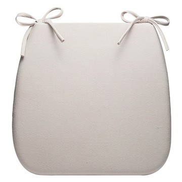 Hany Trading Kunel 附綁帶記憶棉麻糬坐墊 淺米色 36 x 36 x 4 cm  36 x 36 x 4cm