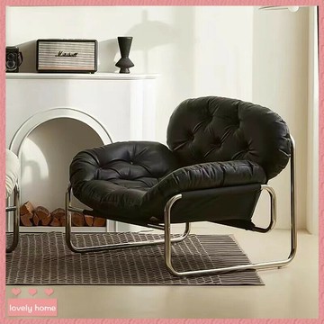 新品❤免運 北歐懶人沙發椅 貓抓皮約翰沙發 舒服久坐輕奢奶油風休閑椅 客廳臥室ins風復古椅子