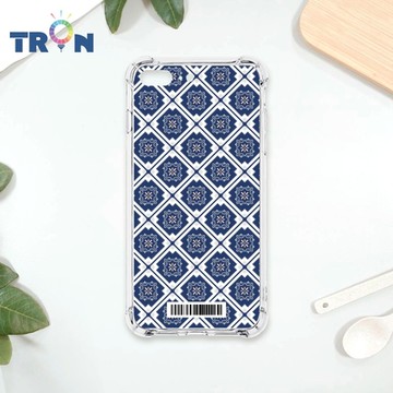 TRON IPhone 7/8 PLUS 幾何復古花磚C款 四角防摔載具殼 軟殼 手機殼