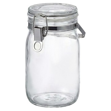 日本星硝 手提扣式玻璃密封醃漬罐  1罐  1L
