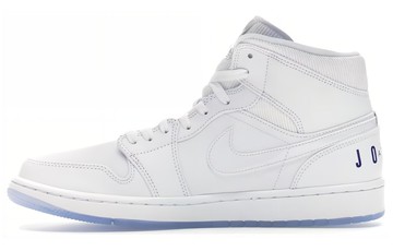 JORDAN 1 MID PURE WHITE