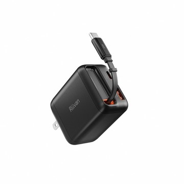 【Riivan】35W GaN氮化鎵電源供應器(伸縮線)