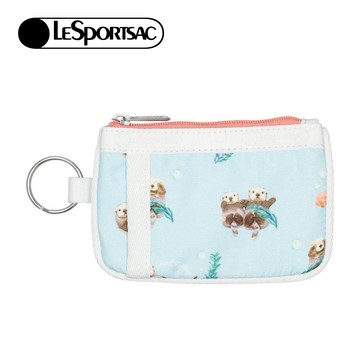 Lesportsac Key Card Holder 卡夾 零錢袋 鑰匙包 卡片零錢包 送禮 禮物 推薦 女包(海洋風格水獺)
