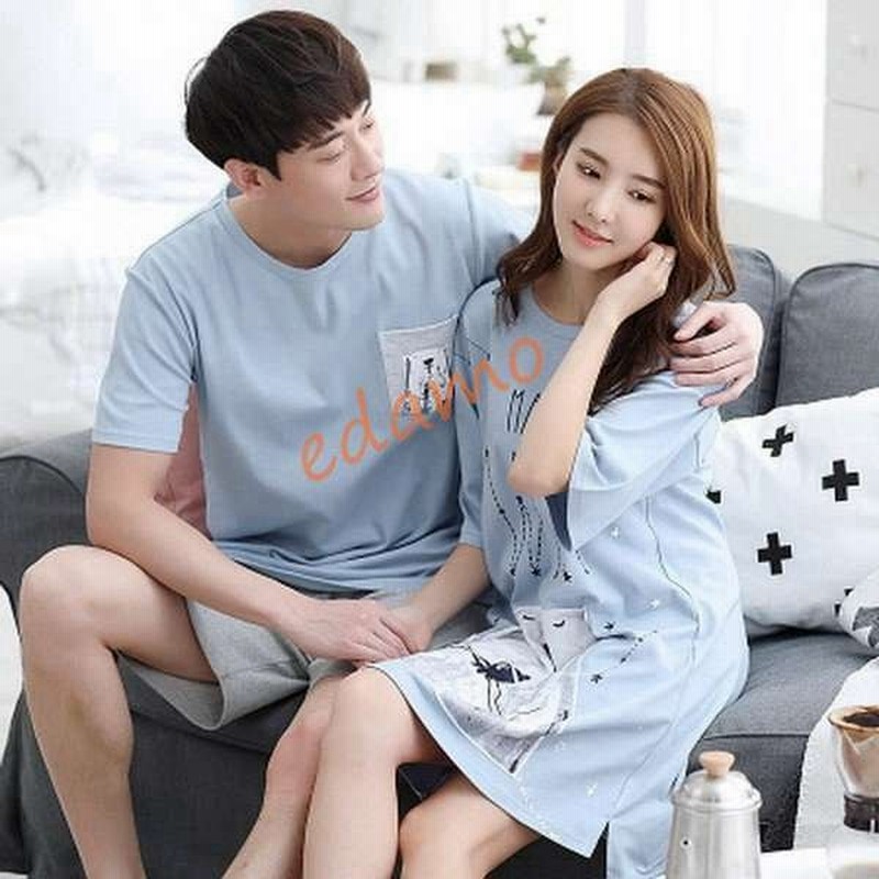 カップル ペア パジャマ 夏 カップル パジャマ パジャマ お揃い 夏 パジャマ レディース かわいい パジャマ メンズ 大きいサイズ ペアパジャマ 通販 Lineポイント最大0 5 Get Lineショッピング