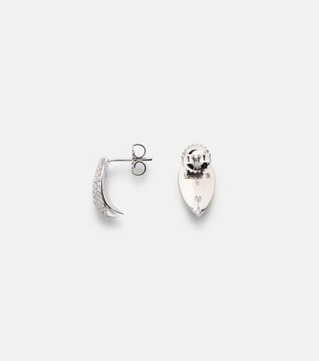 Suzanne Kalan 18kt white gold earrings with diamonds