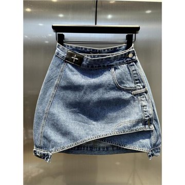 Rouje tusse牛仔短裙女2025夏季新款高腰防走光小眾a字半身裙子潮