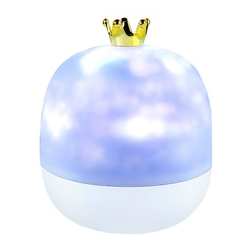 aibo 皇冠星空旋轉音樂盒投影燈  白色