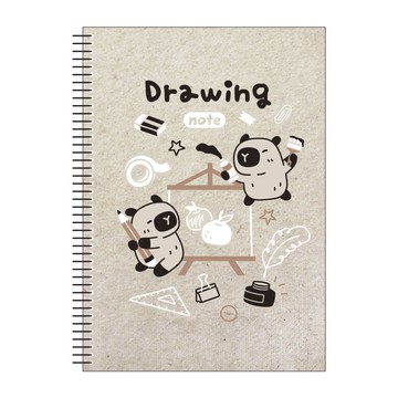 18K側翻活頁素描本-chill水豚