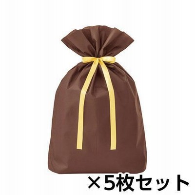 ササガワ　ソフトバッグ超ＢＩＧ　スタンディングタイプ　１セット（５枚入）（ダークブラウン）
