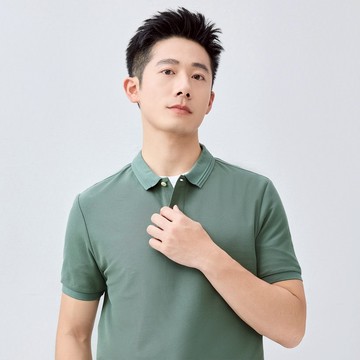 GIORDANO 網路獨家款 男裝冰氧酷提花領針織POLO 01015398