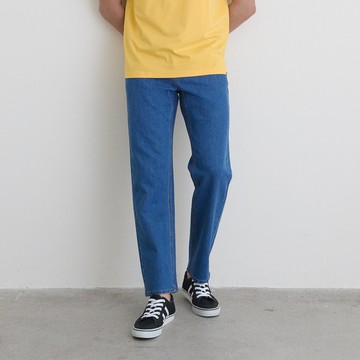 GIORDANO 男裝 彈力中腰牛仔長褲 (多色任選)