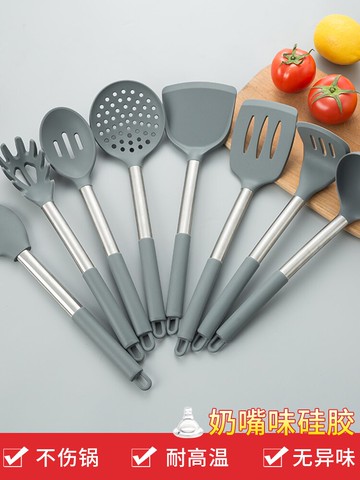 硅膠鏟子不粘鍋專用鏟子廚具耐高溫炒菜鏟子食品級湯炒勺鍋鏟家用