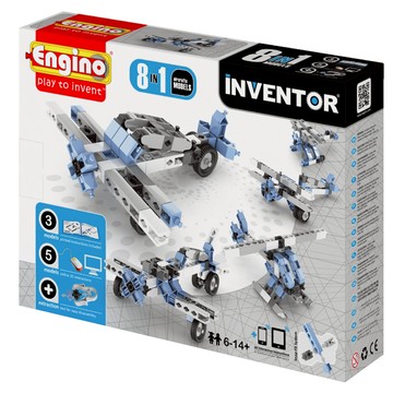 Engino 安捷積木 發明者系列 飛機8模組 0833  藍色  1個