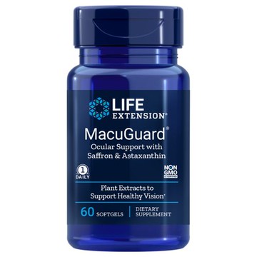 Macuguard Ocular Support Plus Astaxanthin and C3G 60 Sgels by Life Extension