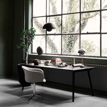 丹麥 &Tradition Flowerpot VP7 中型吊燈 霧黑