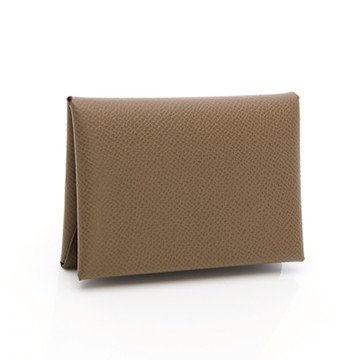 Hermes Calvi Duo card holder (大象灰) (H083035CK18)