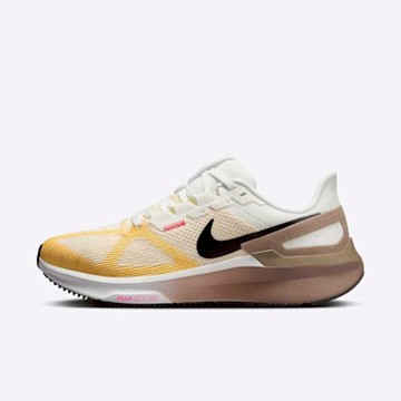Nike W Air Zoom Structure 25 [DJ7884-110] 女 慢跑鞋 路跑 支撐 緩震 白黃棕