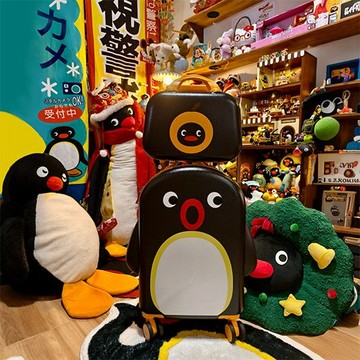 【Pingu企鵝家族】官方聯名 20💕吋登💕機行💕李💕箱 卡通💕行李💕箱 可愛旅💕行💕箱  密碼鎖 輕便小巧