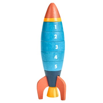 Mentari 數字火箭疊疊樂 7件木製堆疊玩具  MT7120  1組