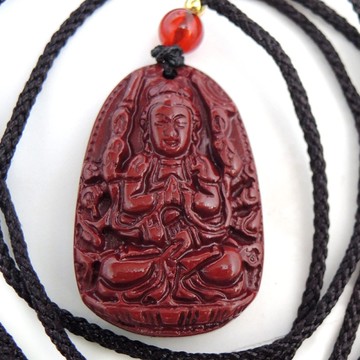 【吉祥開運坊】生肖系列【保平安 八大守護神 紫金硃砂守護神墜子 附項鍊繩】開光 擇日