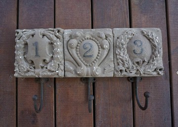 你可居 復古做舊 超厚重木質樹脂掛鉤 鄉村風格 特價1入