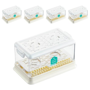 COGIT uchi more 手持洗衣皂盒刷 14 x 8.5 x 7.5cm  White  5個