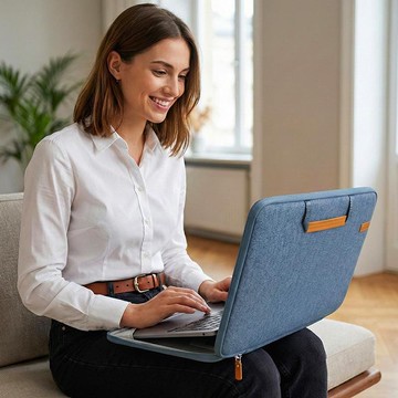 COZI- 14吋 耐衝擊支架電腦包 筆電包 - 通用13吋 ＆14吋M1~M5 MacBook/13~14吋各型輕薄筆電 迷霧灰