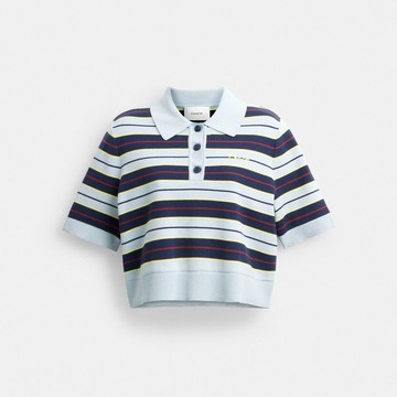 短版條紋POLO衫