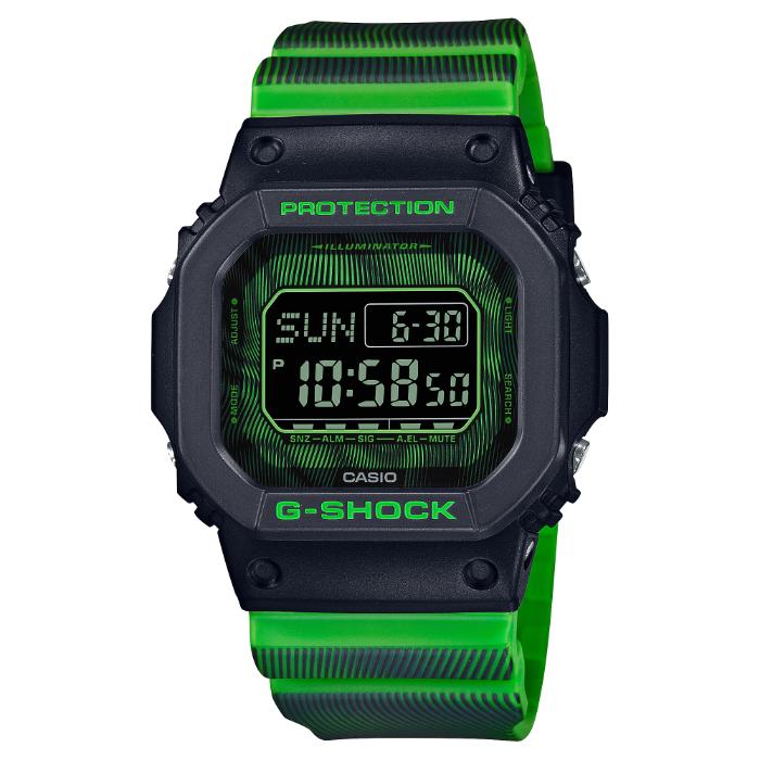 G-SHOCK Gショック Time distortion シリーズ WEB限定カラー カシオ CASIO デジタル 腕時計 グリーン ブラック  蛍光カラー DW-D5600TD-3 逆輸入海外モデル | LINEショッピング